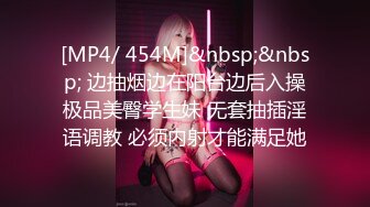 [MP4/ 454M]&nbsp;&nbsp; 边抽烟边在阳台边后入操极品美臀学生妹 无套抽插淫语调教 必须内射才能满足她