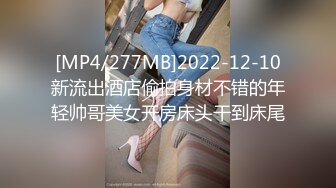 [MP4/277MB]2022-12-10新流出酒店偷拍身材不错的年轻帅哥美女开房床头干到床尾