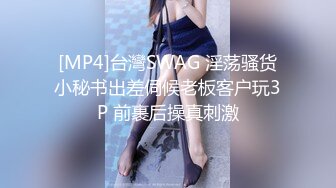 [MP4]台灣SWAG 淫荡骚货小秘书出差伺候老板客户玩3P 前裹后操真刺激