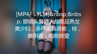 [MP4/ 531M]&nbsp;&nbsp; 眼镜头套男大战极品熟女美少妇，多种道具调教，铃，摊阴器，啪啪做爱