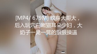 [MP4/ 679M] 纹身大哥大，后入玩穴白嫩猫耳朵少妇，大奶子一晃一晃的狠狠操逼