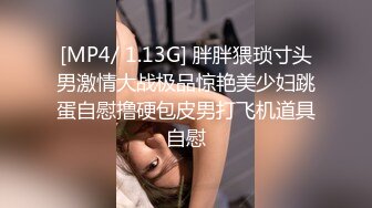 [MP4/ 1.13G] 胖胖猥琐寸头男激情大战极品惊艳美少妇跳蛋自慰撸硬包皮男打飞机道具自慰