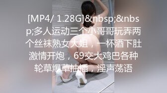 [MP4/ 1.28G]&nbsp;&nbsp;多人运动三个小哥哥玩弄两个丝袜熟女大姐，一杯酒下肚激情开炮，69交大鸡巴各种轮草爆草抽插，淫声荡语